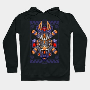 Cool looking robot head Hoodie